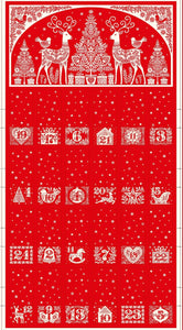 Scandi Red Fold Up Advent Calendar