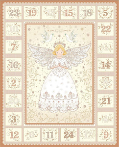 042-Q Angel Advent Calendar on Cream by MakowerUk