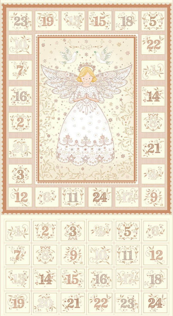 Christmas Angels by MakowerUk Q42-Q Angel Advent Calendar on Cream