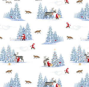 Tomtens Forest Friends by Lewis and Irene CE37.1 Foxes on White