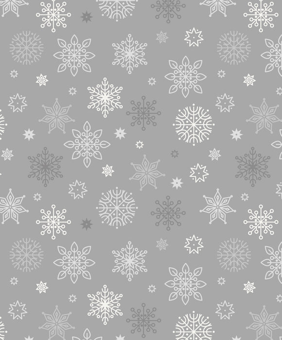 Saariselka by Lewis and Irene C93.1 Snowflake on Grey