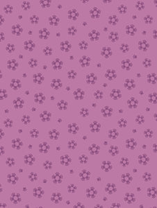 Paws and Claws by Lewis and Irene A710.2 Paw flowers on purple