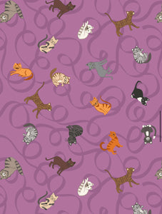 Paws and Claws by Lewis and Irene A711.3 Cats on purple