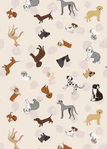 Paws and Claws by Lewis and Irene A713.1 Dogs on Cream