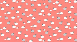 SALE 🌟 2190/P “Spring” Sheep on Coral Background